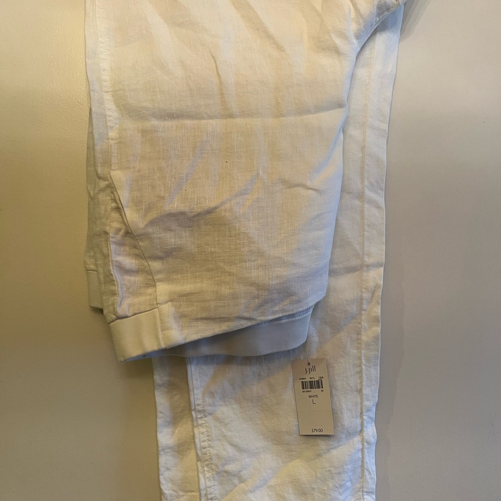 J. Jill White Linen Pants